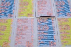 print proofs being checked for errors before production