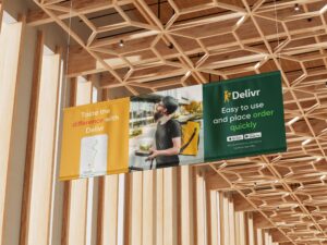 event branding signage and banners used at a trade show for strong visual impact