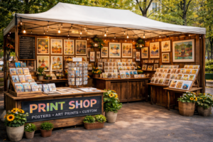 instagrammable print booth