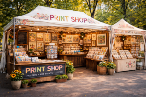 branded tents and outdoor event materials