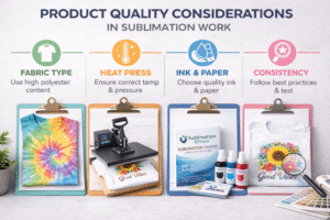 Sublimation product quality factors affecting long-term branded products